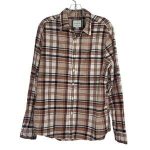 American Eagle Super Soft button down long sleeve men's Medium 100% Cotton